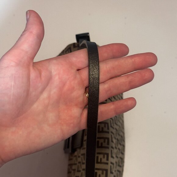 Vintage FENDI Monogram Baguette - Y2K Shoulder Bag - Picture 5 of 16